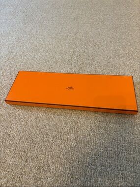 Hermes Tie box - 15 x 5 x 1 inch perfect condition